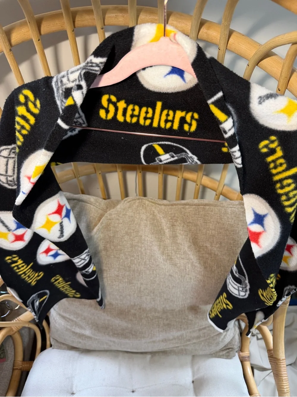 Pittsburgh Steelers Black Fleece Scarf